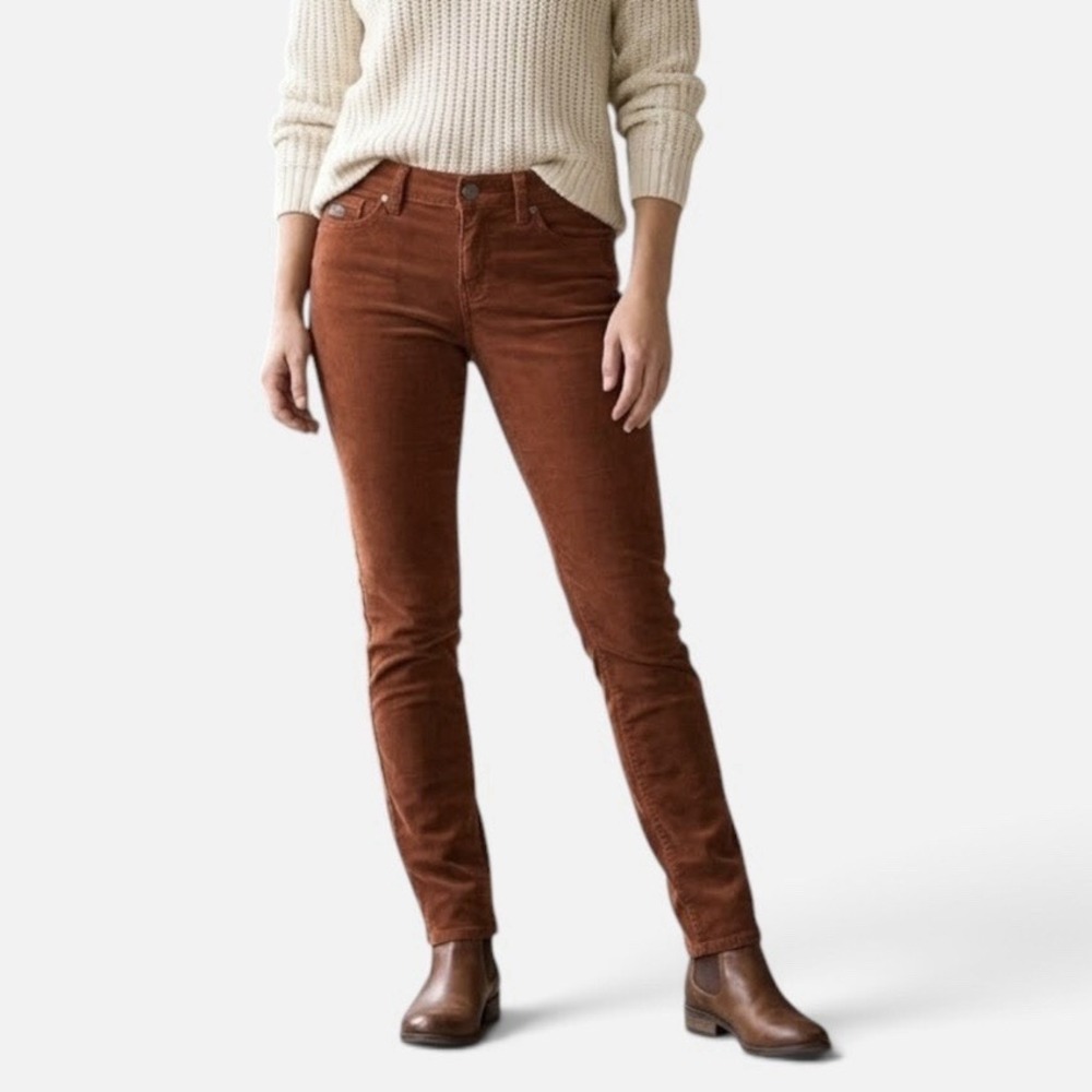 prAna Y2K Trinity Low-rise Skinny Corduroy Pant in Terracotta Women's Size 2